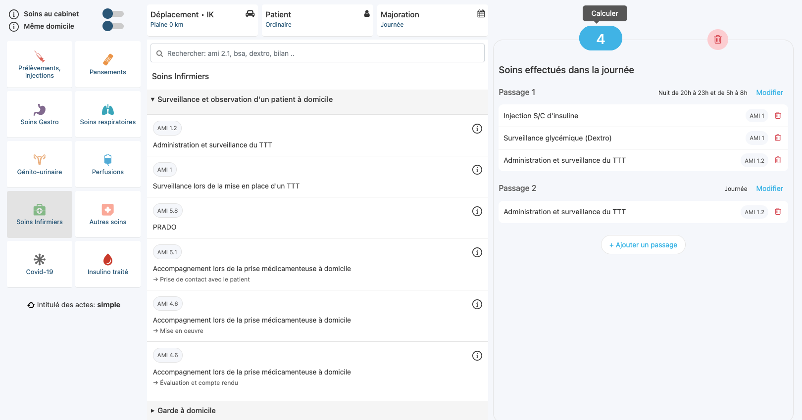Exemple de cotation calculée avec Idelgo